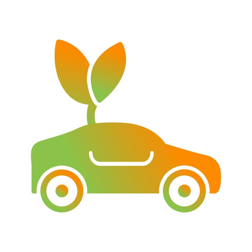 Eco friendly Car Vector Icon