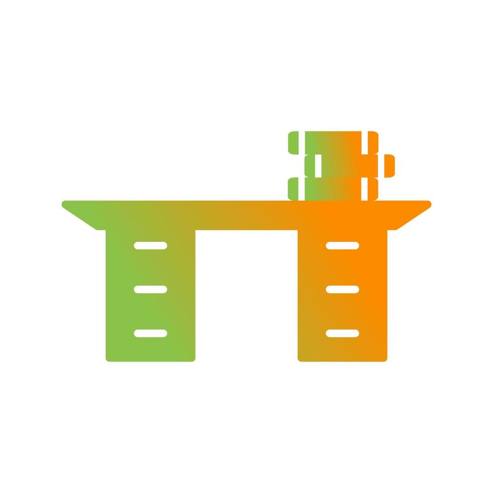 Studying Desk Vector Icon