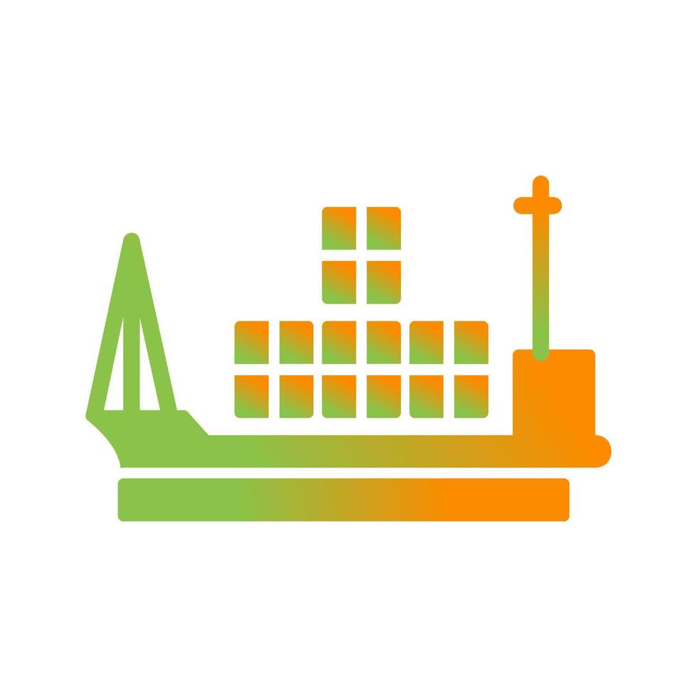 Cargo Ship Vector Icon