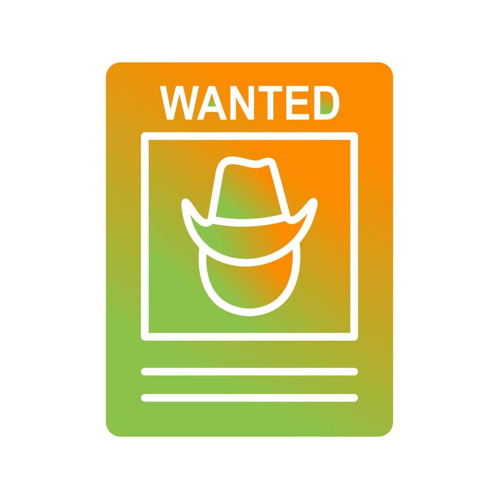 Wanted Poster Vector Icon