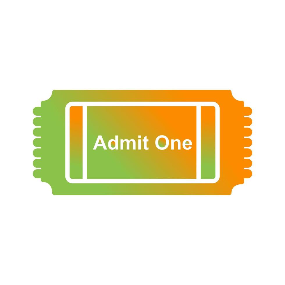 Movie Ticket Vector Icon