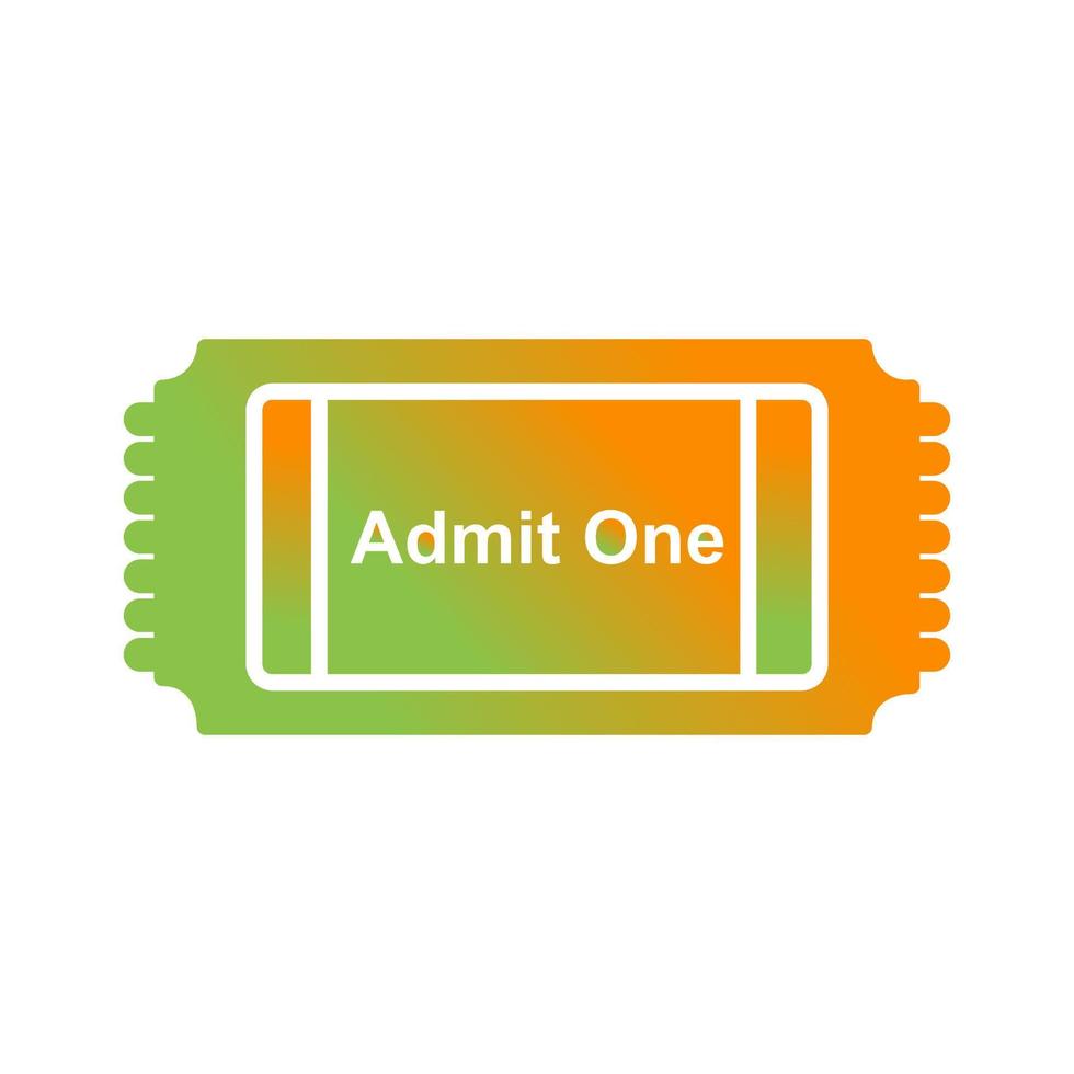 Movie Ticket Vector Icon