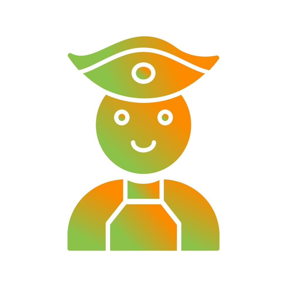 Male Pirate Vector Icon