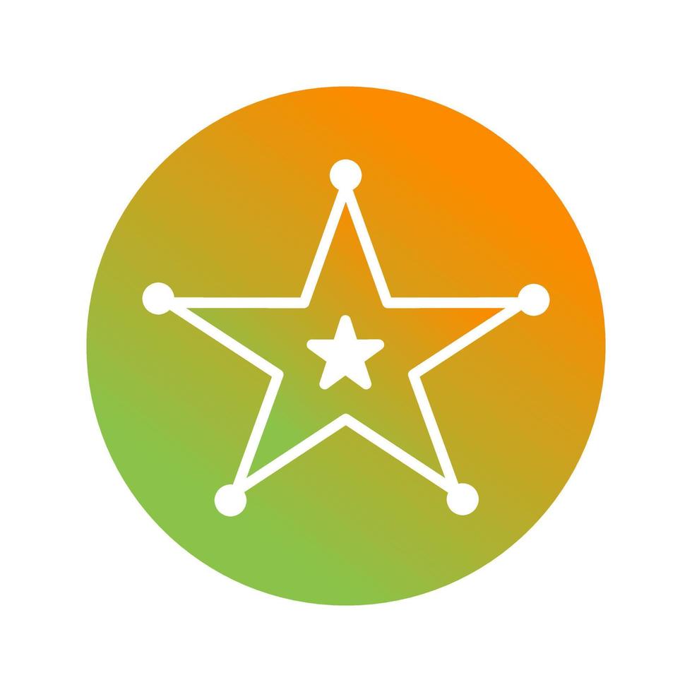 Sheriff Badge Vector Icon