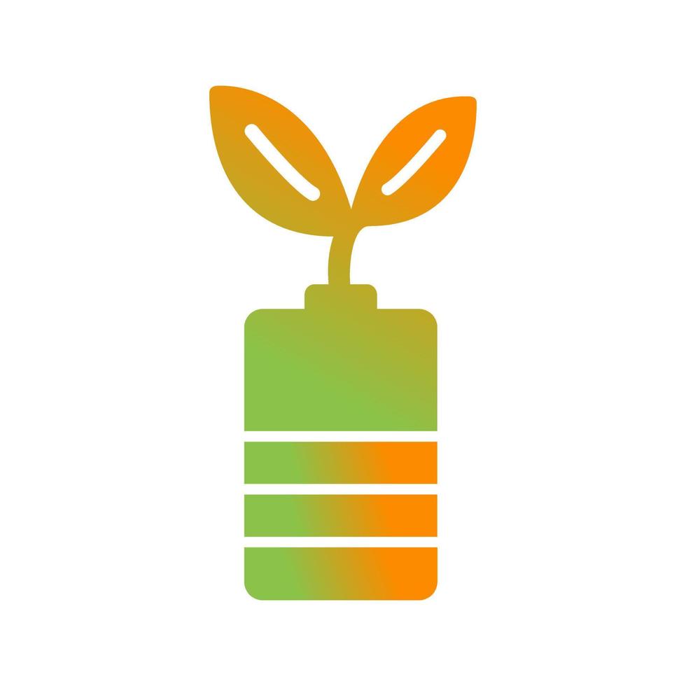 Eco friendly Battery Vector Icon