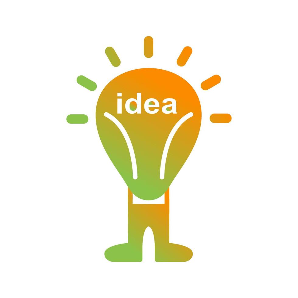 icono de vector de idea brillante