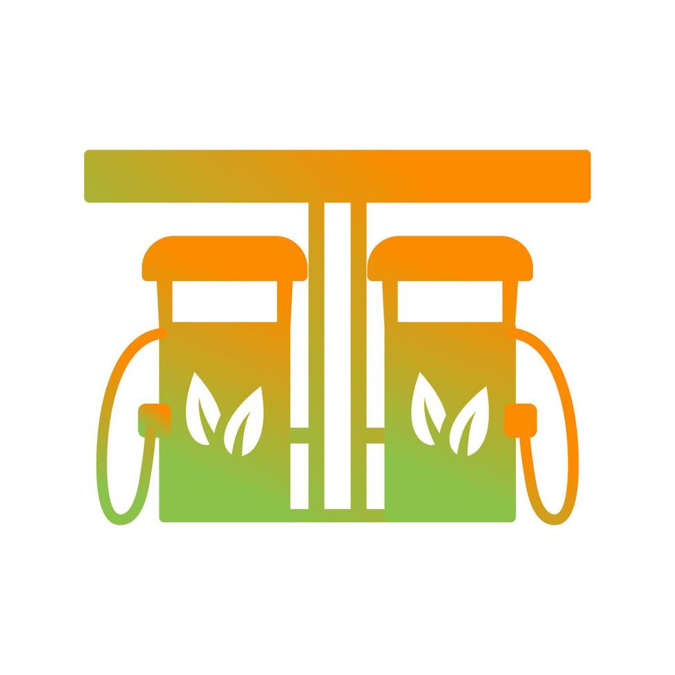 Eco friendly Petrol Pump Vector Icon