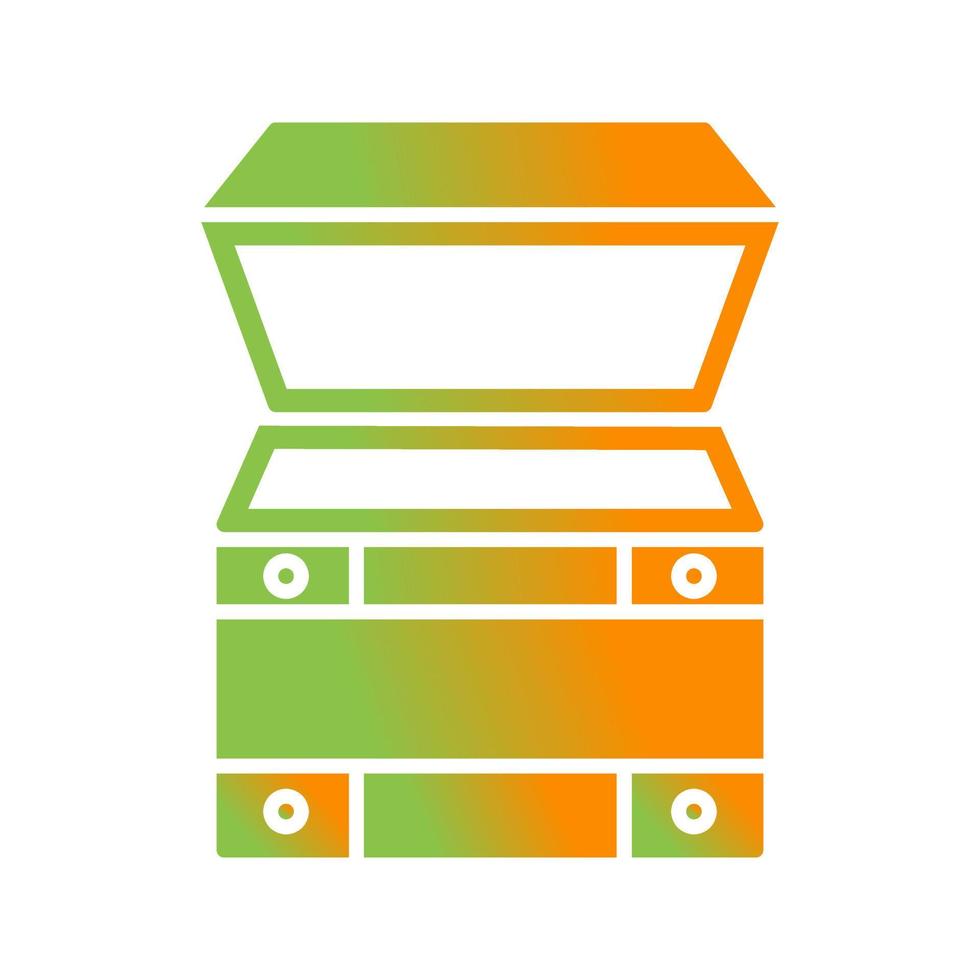 Open Treasure Box Vector Icon