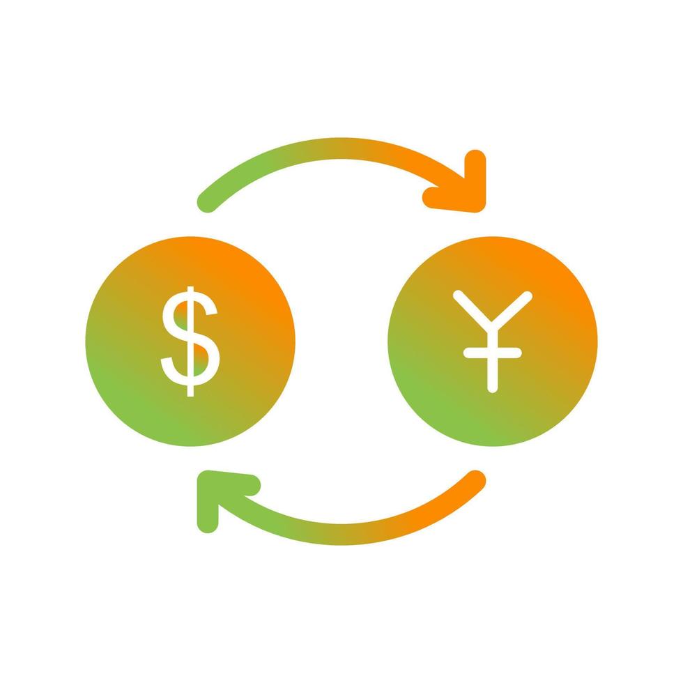 Dollar to Yen Vector Icon