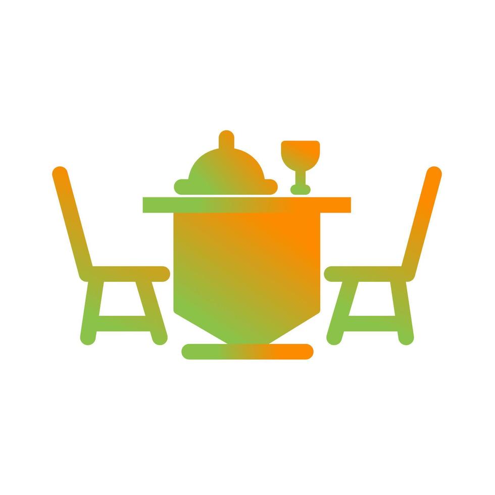 Dinner Table Vector Icon