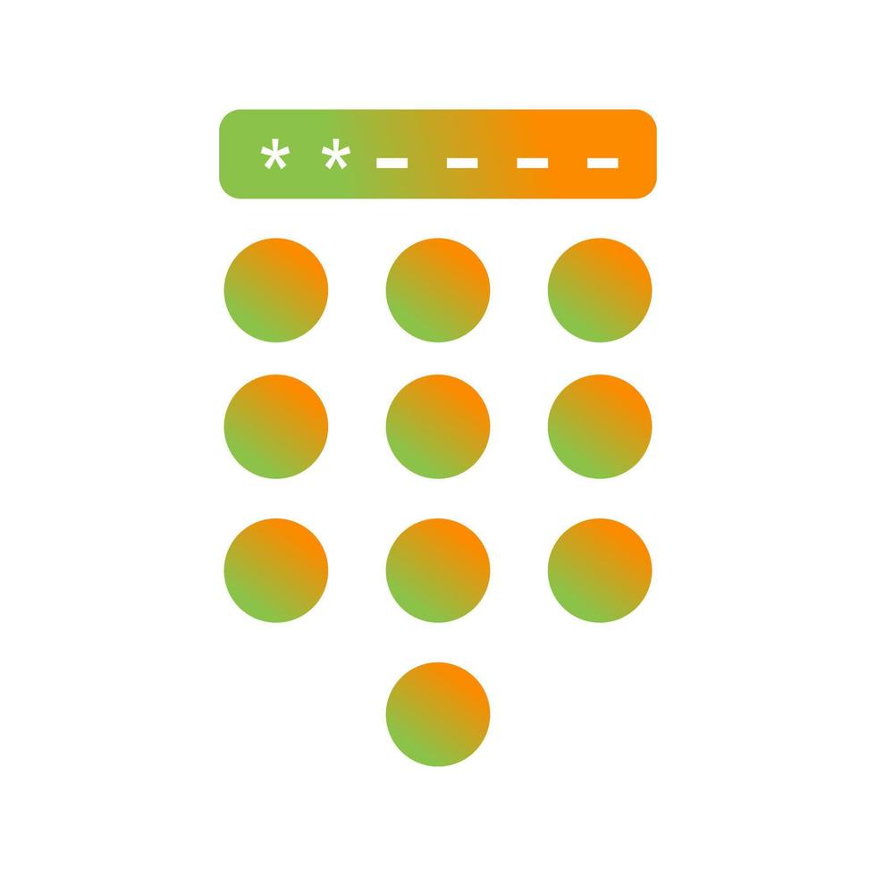 Passcode Lock Vector Icon