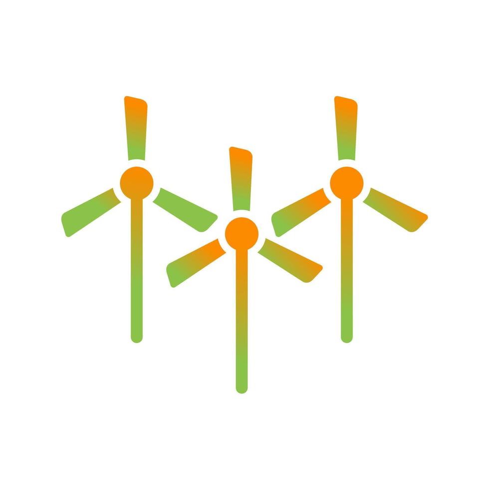 Multiple Windmills Vector Icon