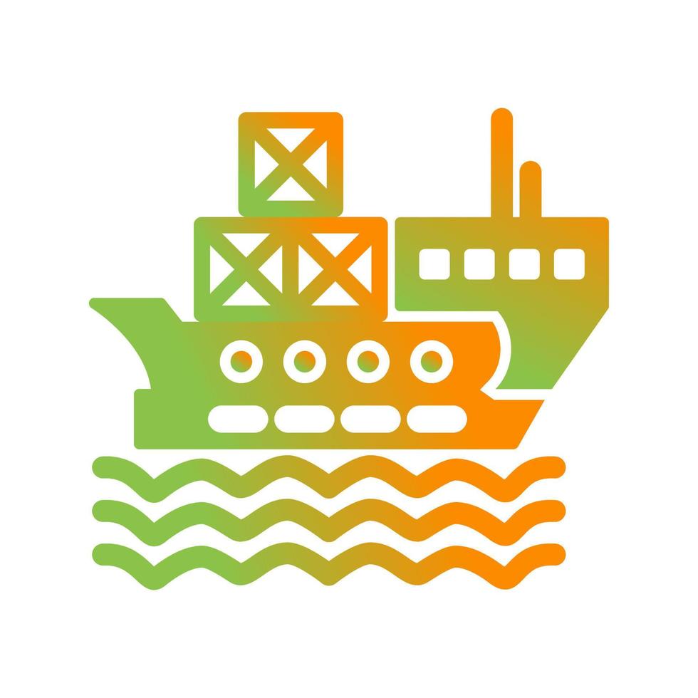 Delivery via Shipping Vector Icon