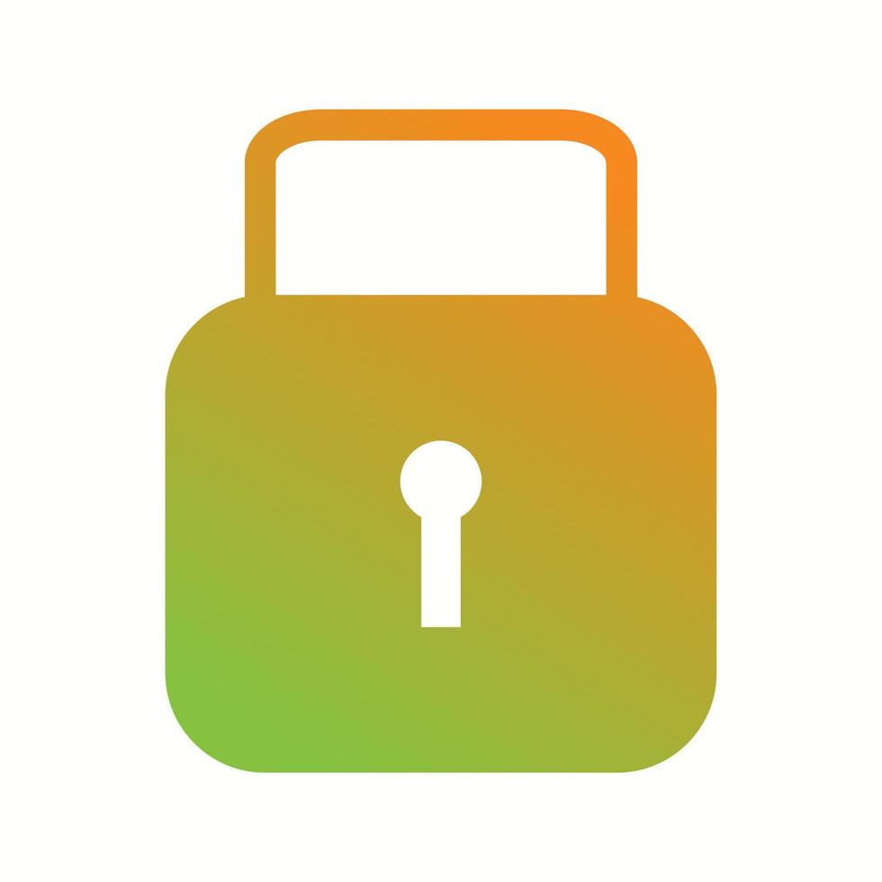 Unique Security Vector Glyph Icon