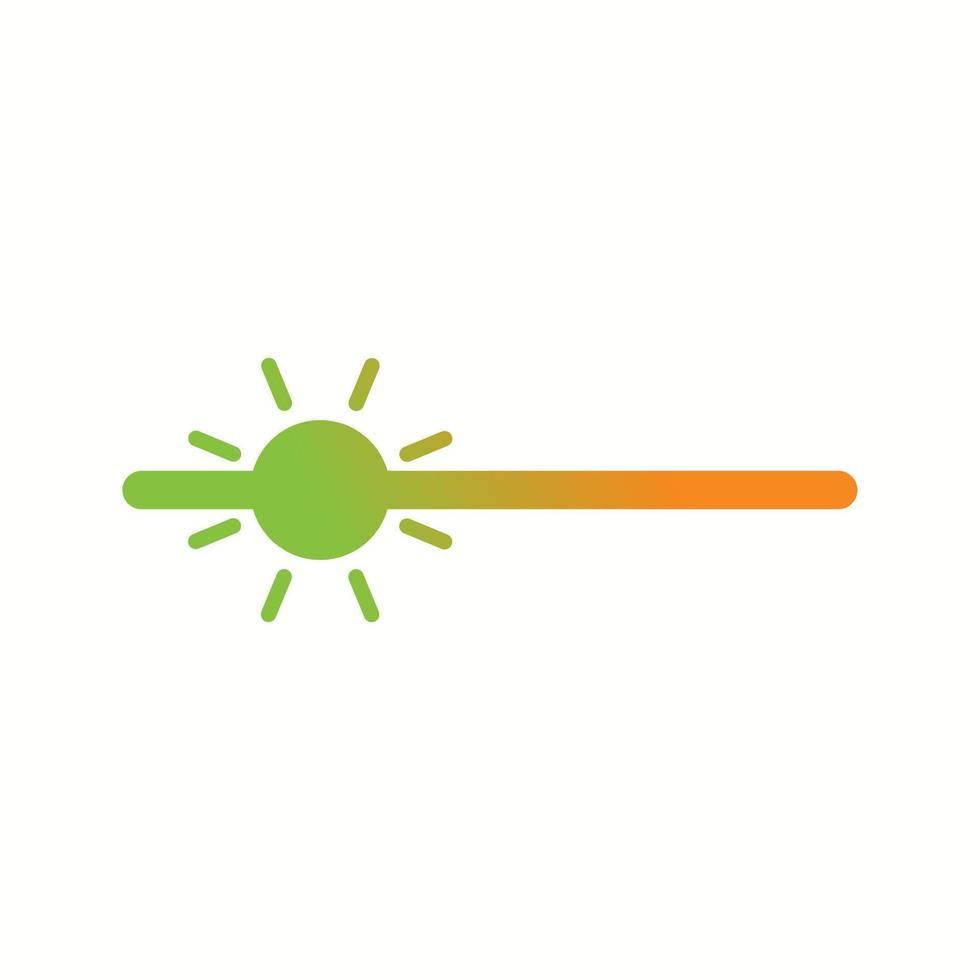 Unique Brightness Vector Glyph Icon