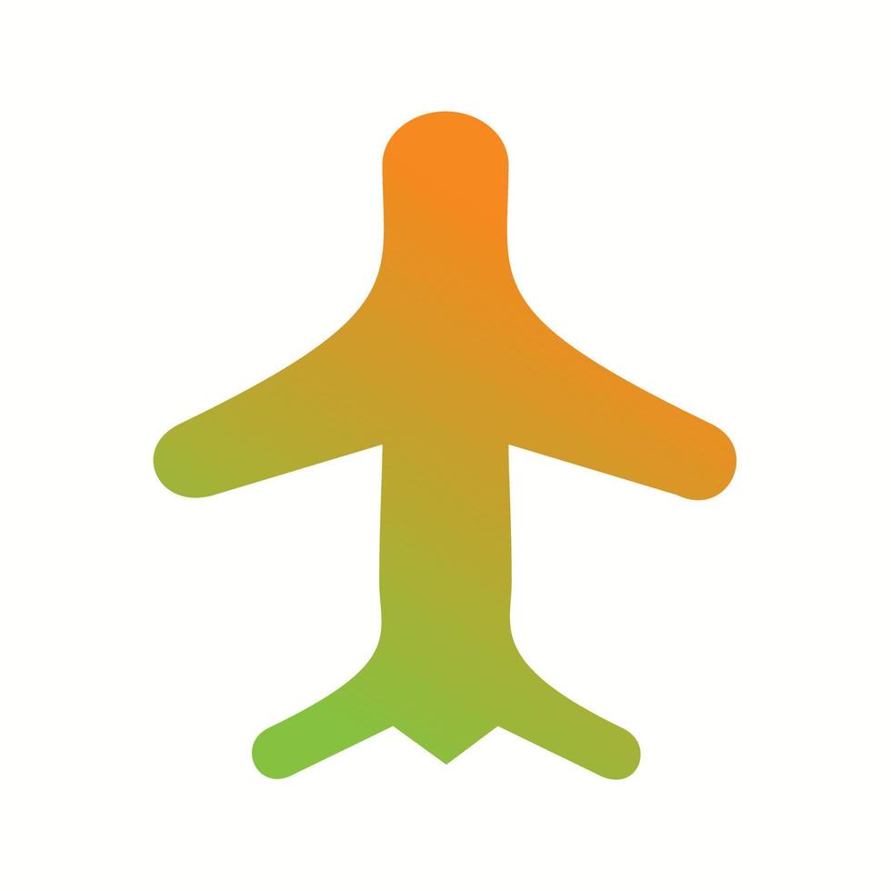 Unique Airplane Mode Vector Glyph Icon