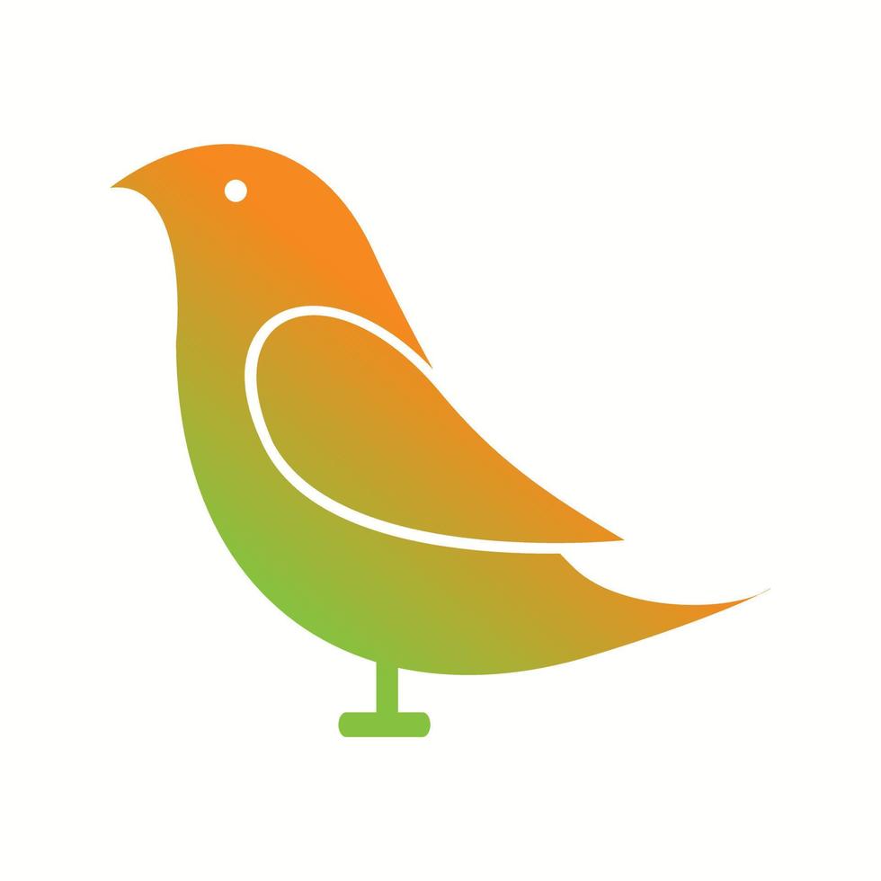 Unique Birds Vector Glyph Icon
