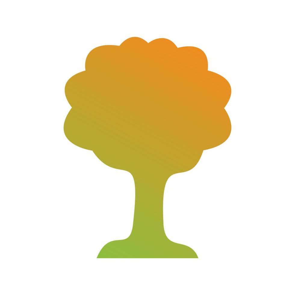Unique Tree Vector Glyph Icon