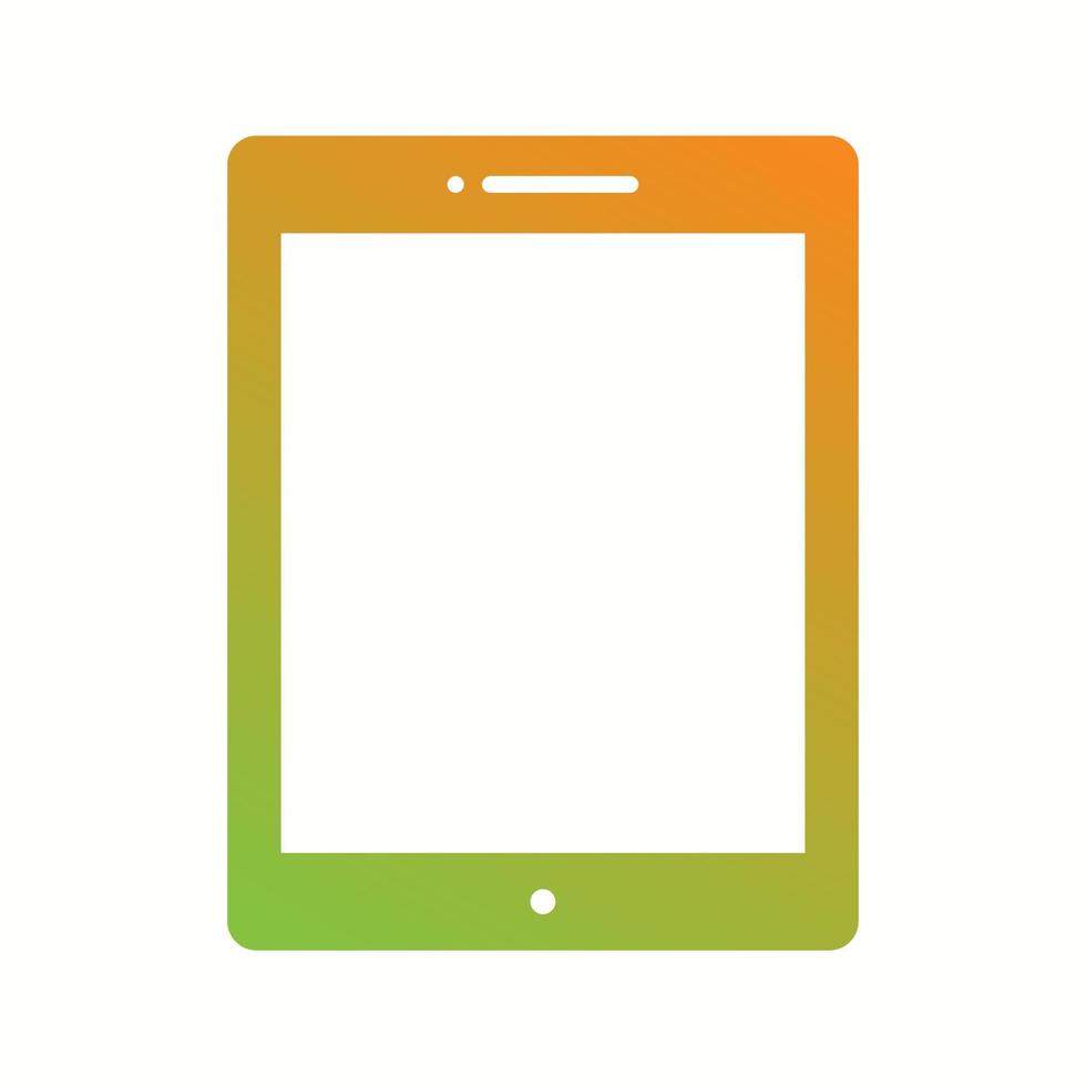 Unique Tablet Vector Glyph Icon