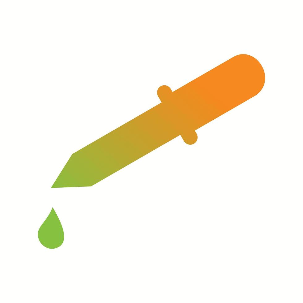Unique Dropper Vector Glyph Icon