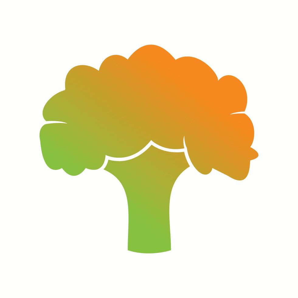 Unique Broccoli Vector Glyph Icon