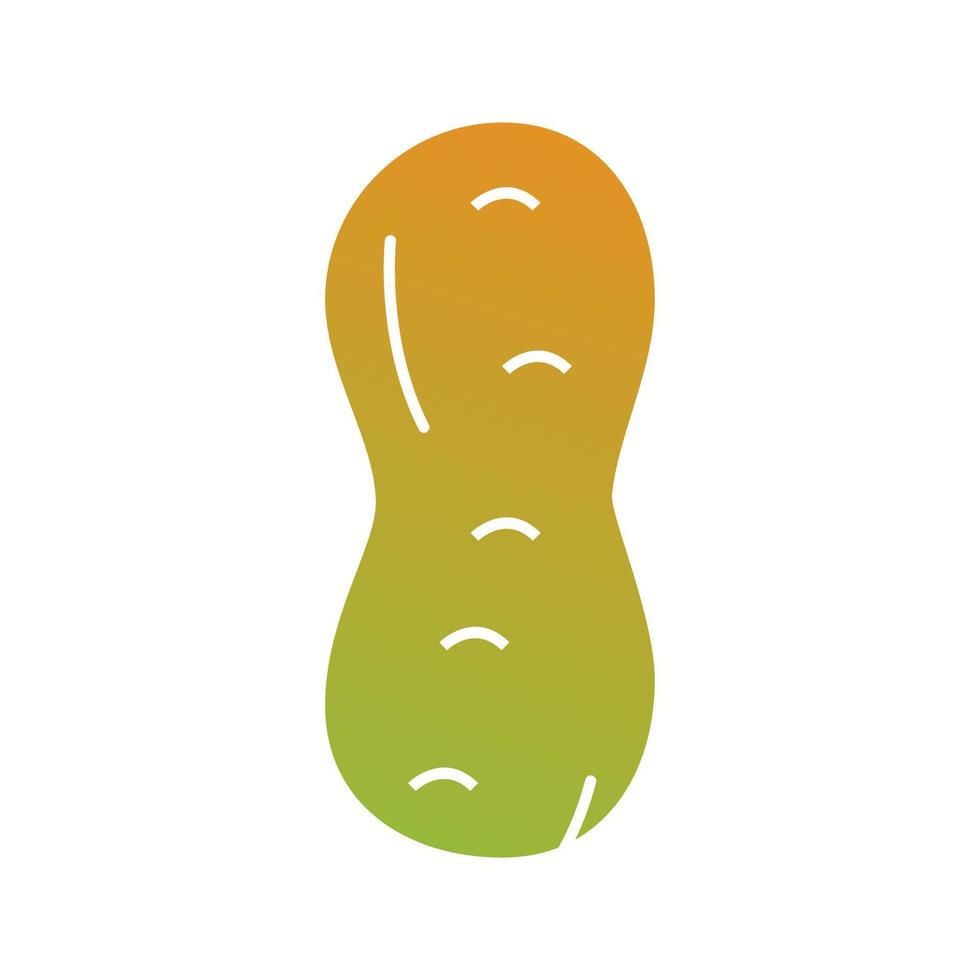 Unique Peanut Vector Glyph Icon