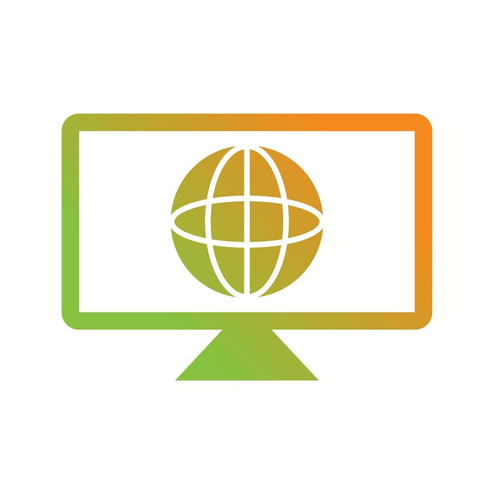 Unique Global News Vector Glyph Icon