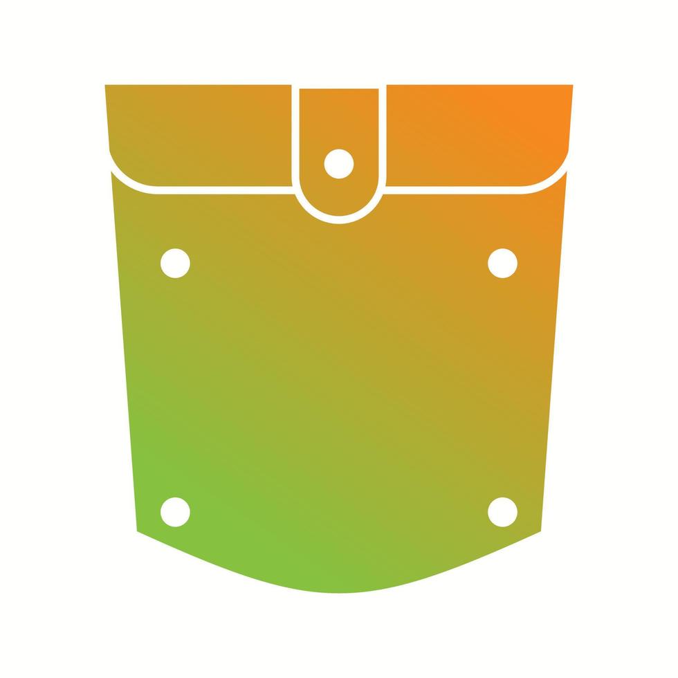 Unique Pocket Square Vector Glyph Icon