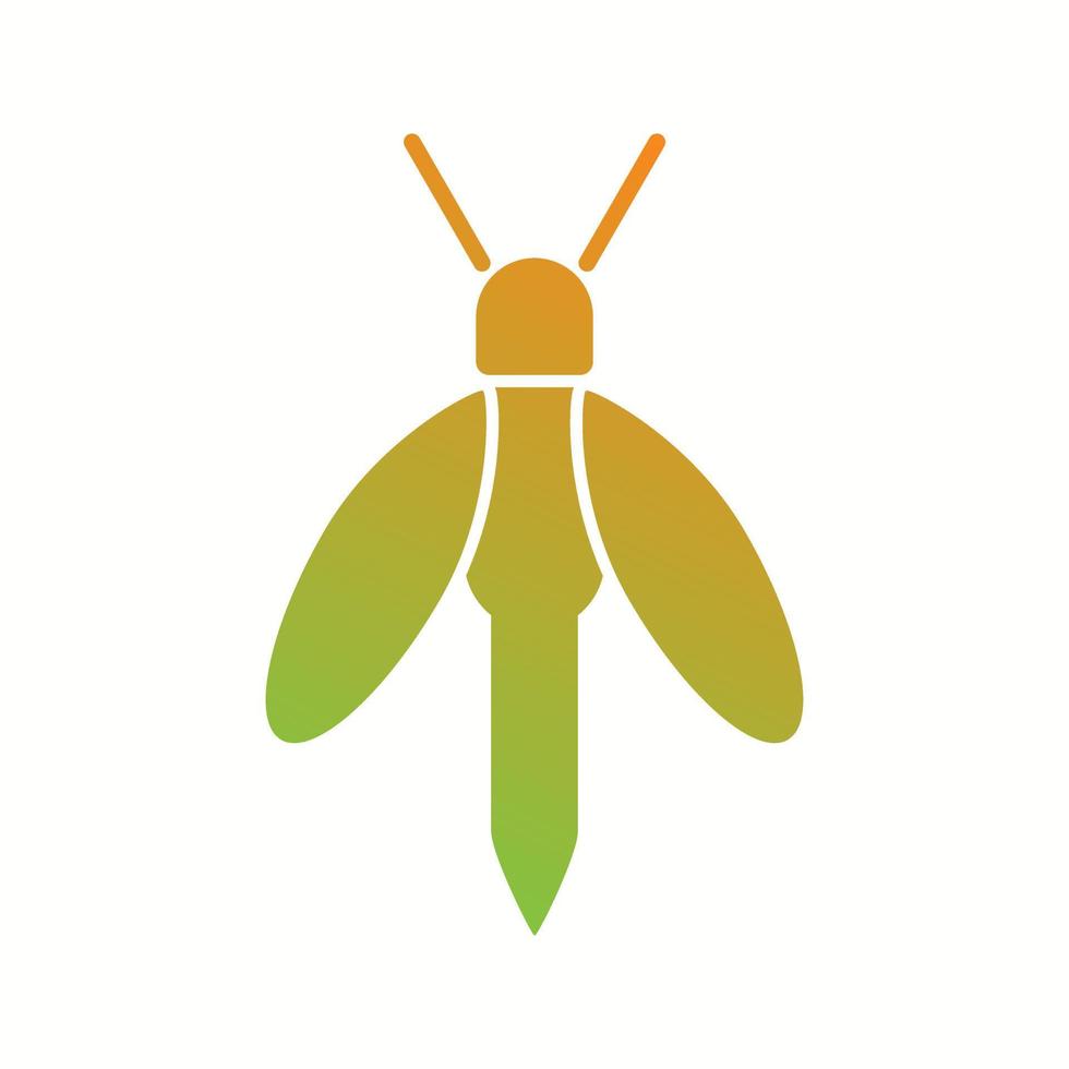 Unique Firefly Glyph Vector Icon