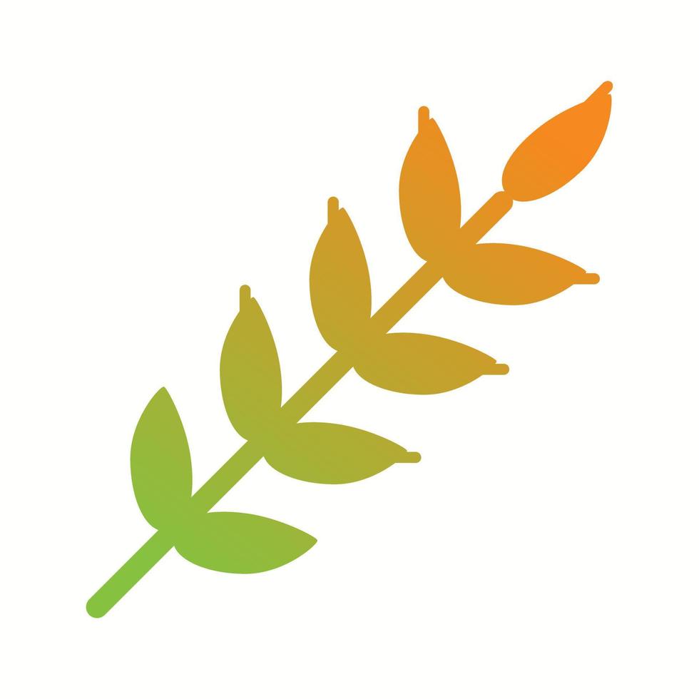 Unique Wheat Vector Glyph Icon