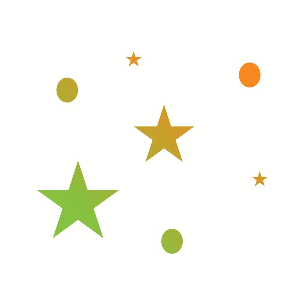 Unique Stars Vector Glyph Icon