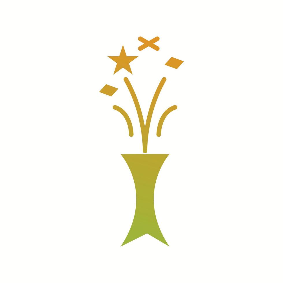 Unique Celebrations Vector Glyph Icon