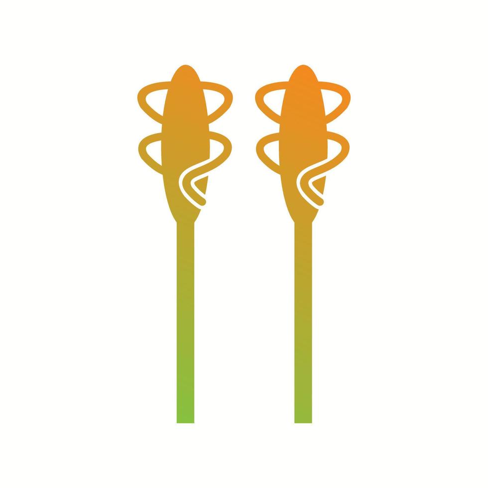 Unique Asparagus Vector Glyph Icon