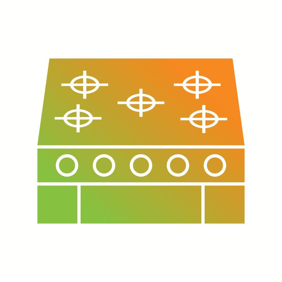 Unique Stove Vector Glyph Icon