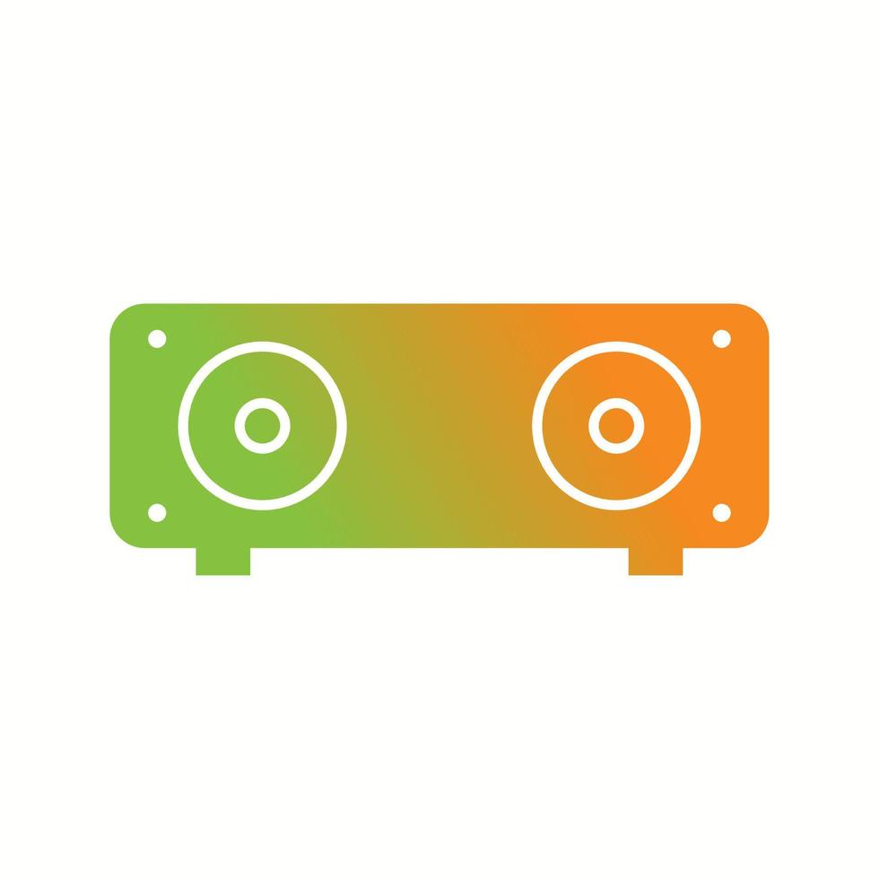 Unique Speakers Vector Glyph Icon