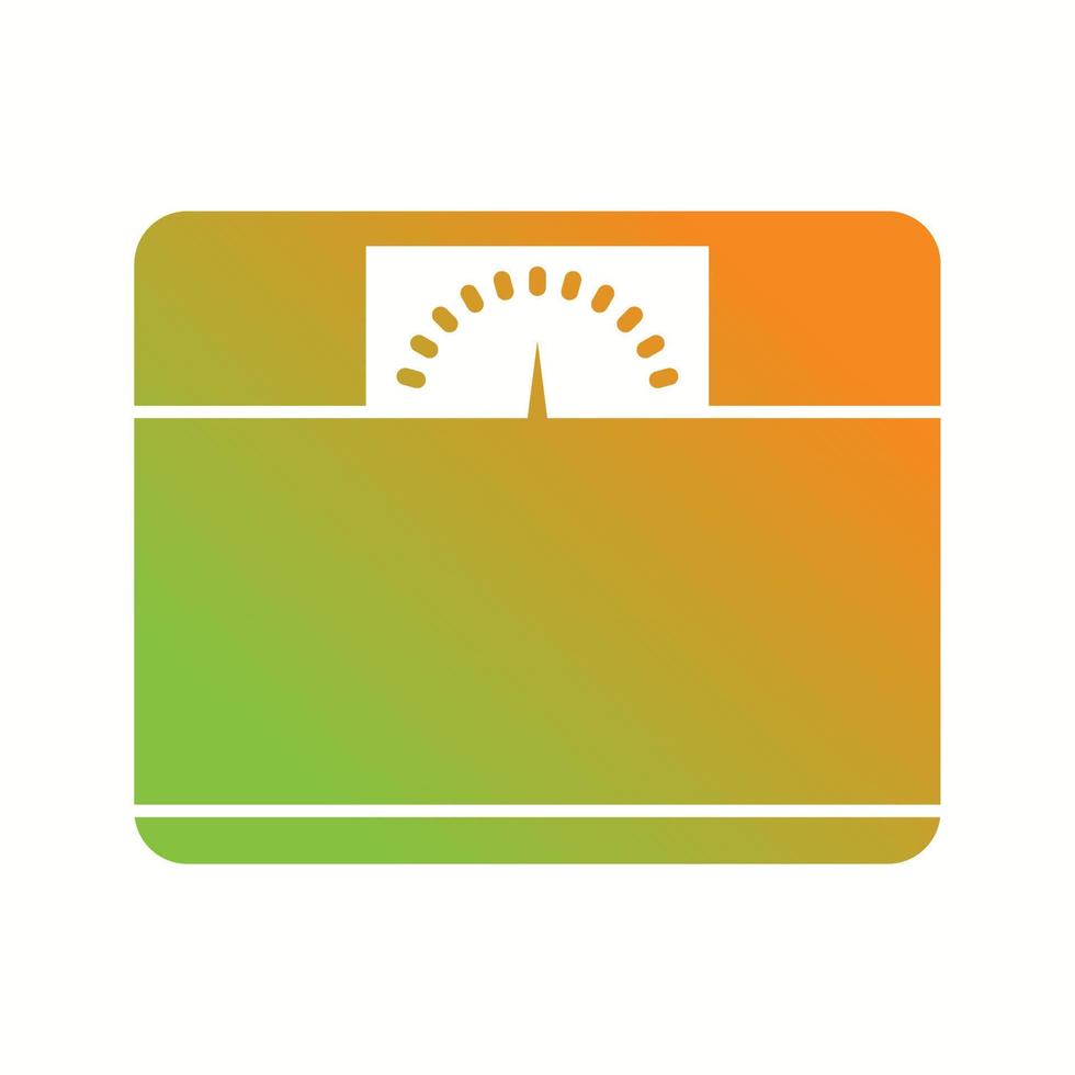 Unique Weighing Machine Vector Glyph Icon