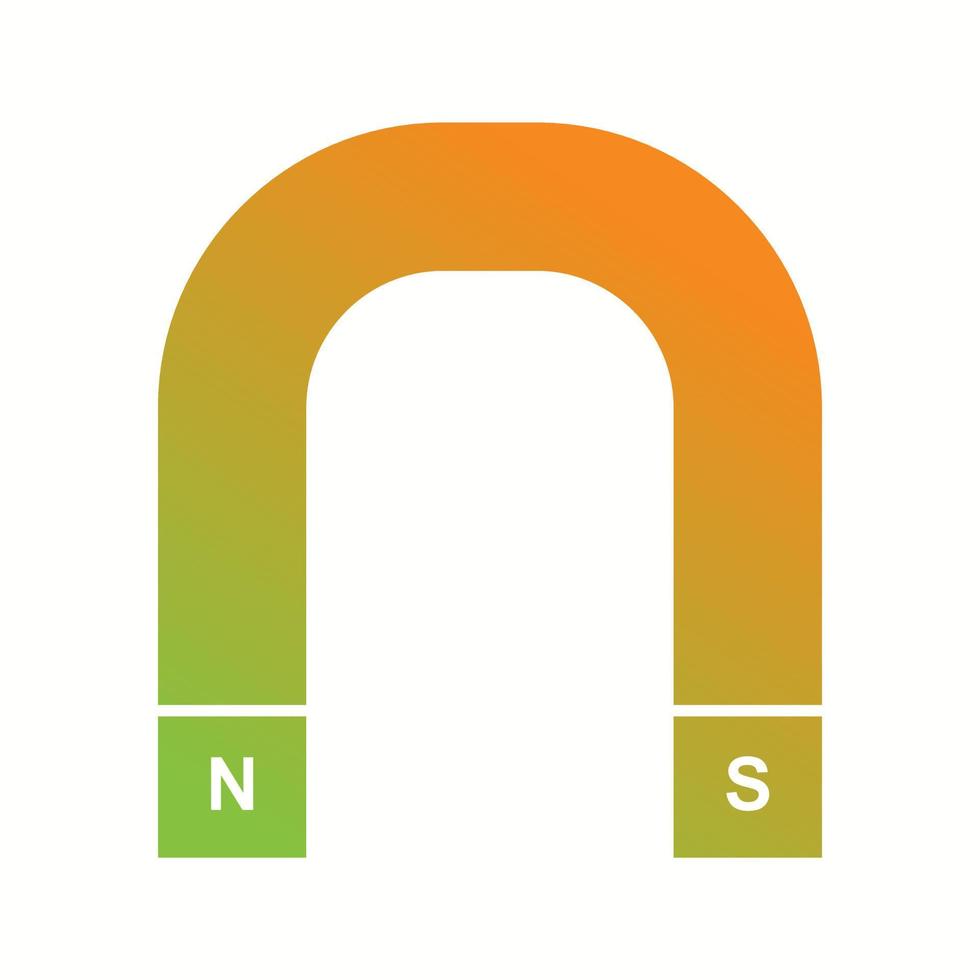 Unique Magnet Vector Glyph Icon