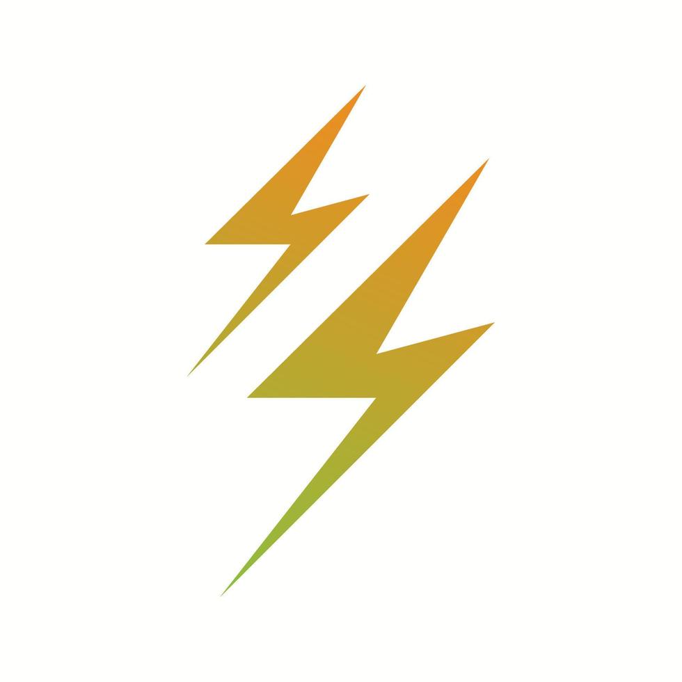 Unique Lightning Vector Glyph Icon