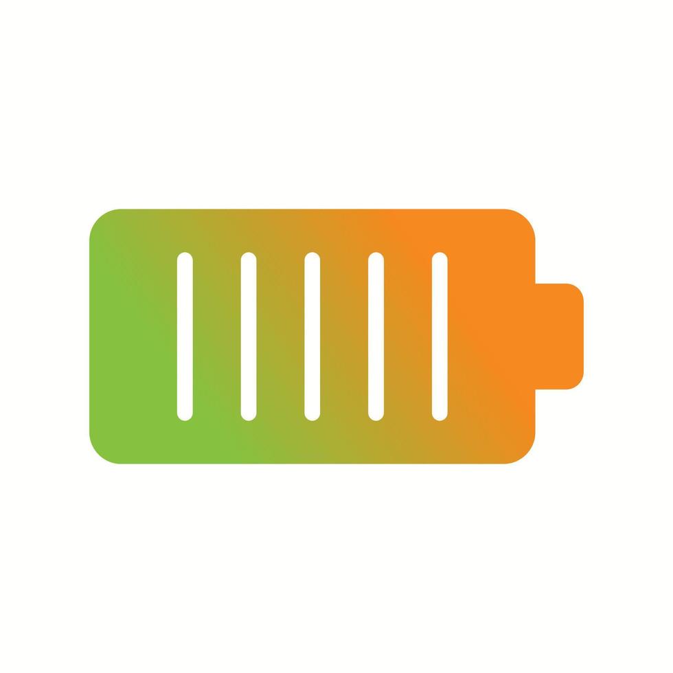 Unique Battery Vector Glyph Icon