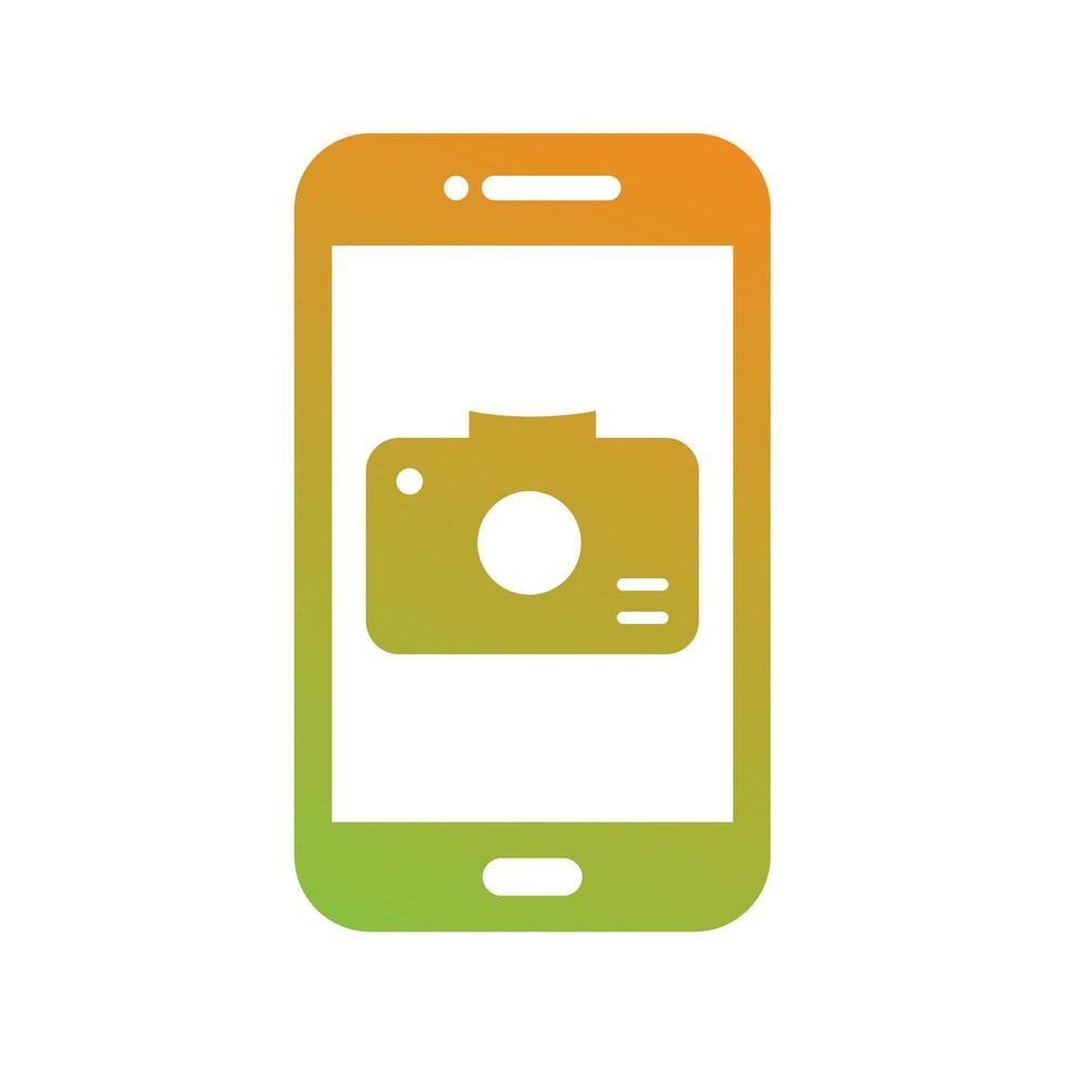 Unique Camera App Vector Glyph Icon