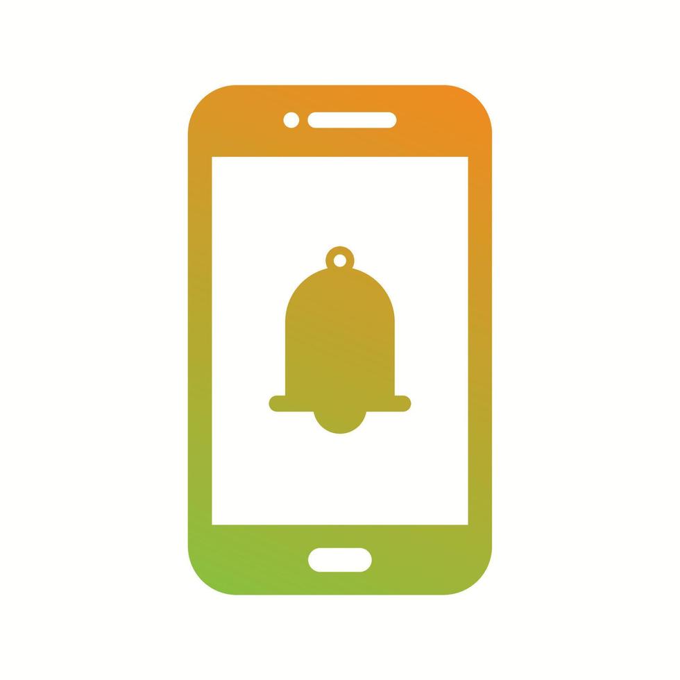 Unique Alarm Ringing Vector Glyph Icon