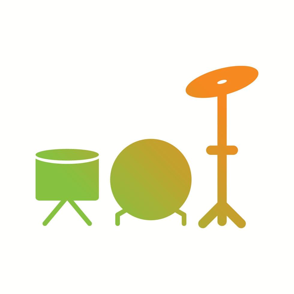 Unique Drums Vector Glyph Icon