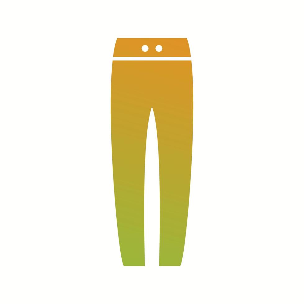 icono de glifo de vector de pantalón cálido único