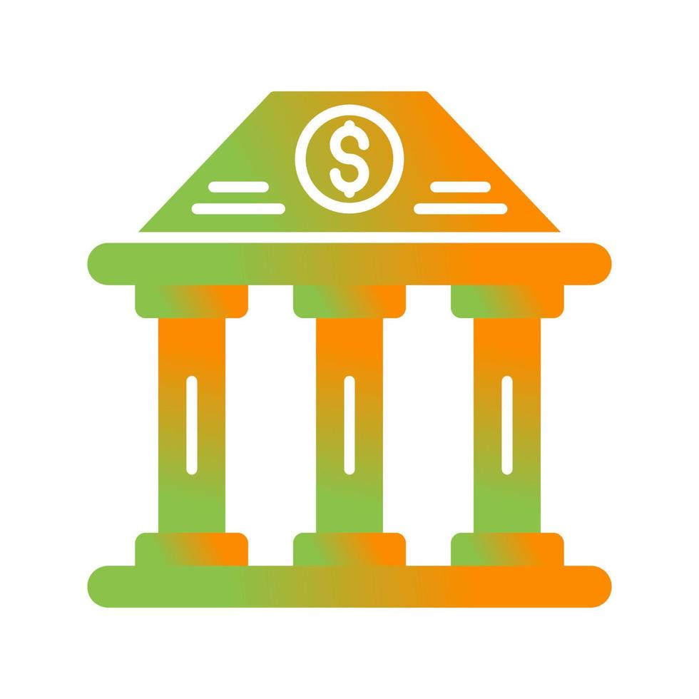 Bank Building Vector Icon