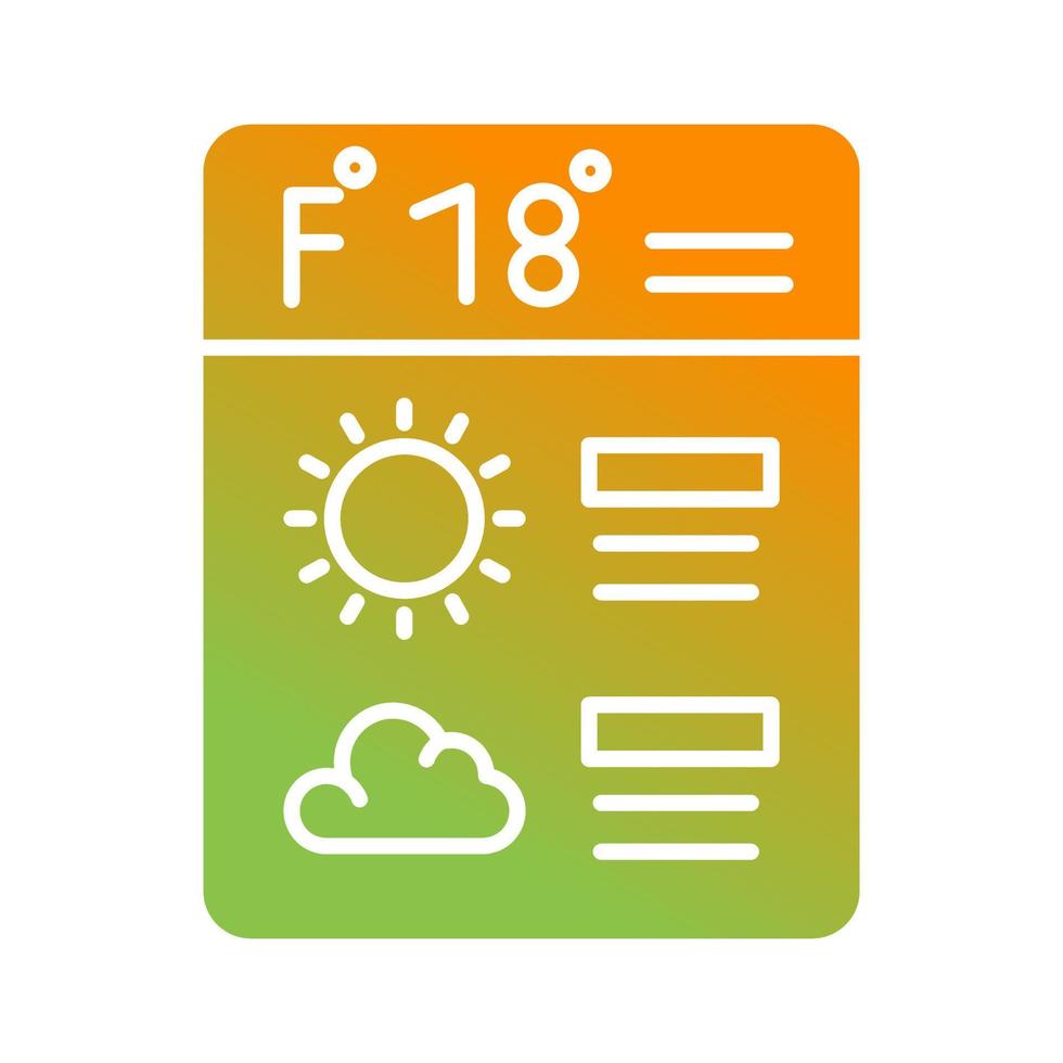 Forecast Vector Icon