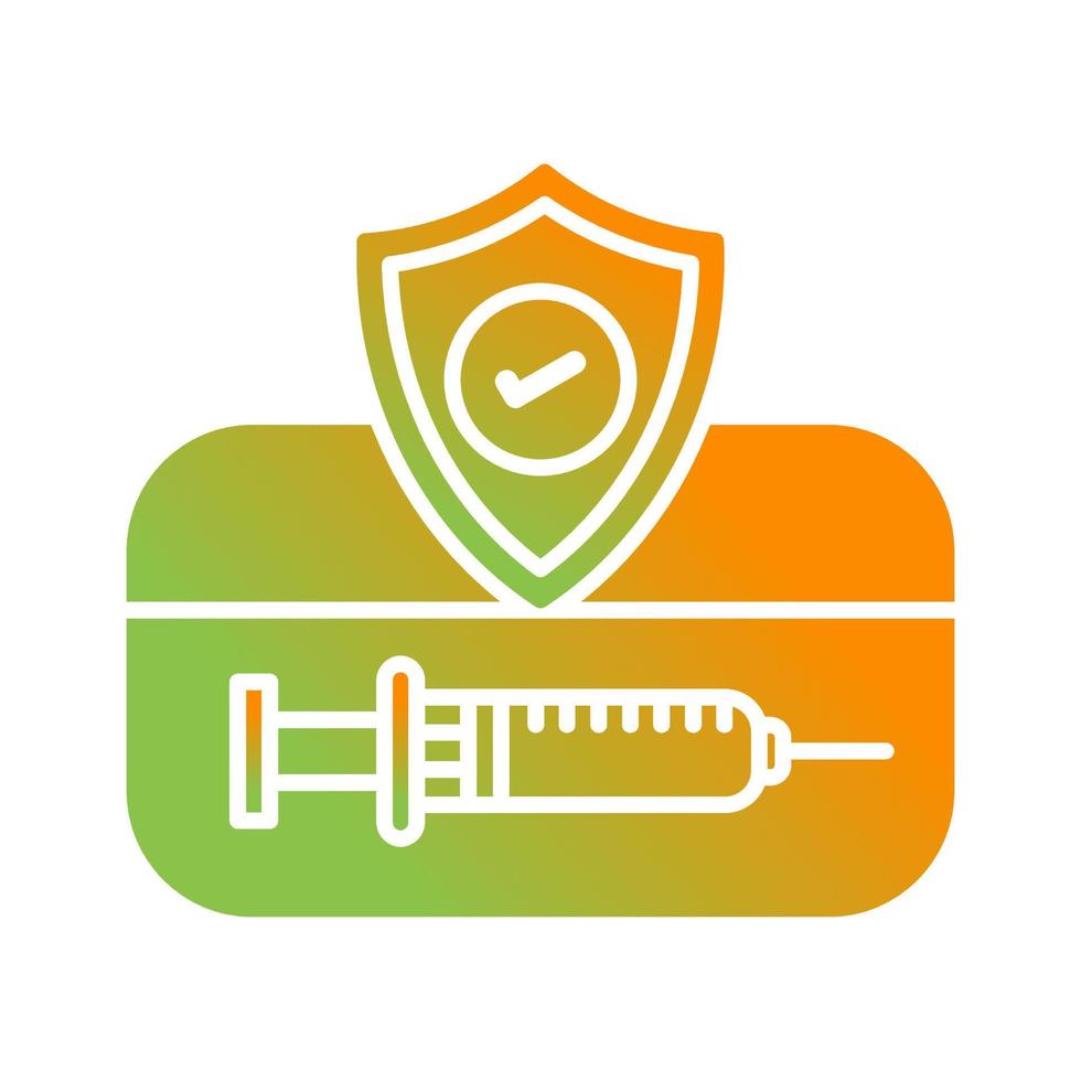 Vaccination Card Vector Icon