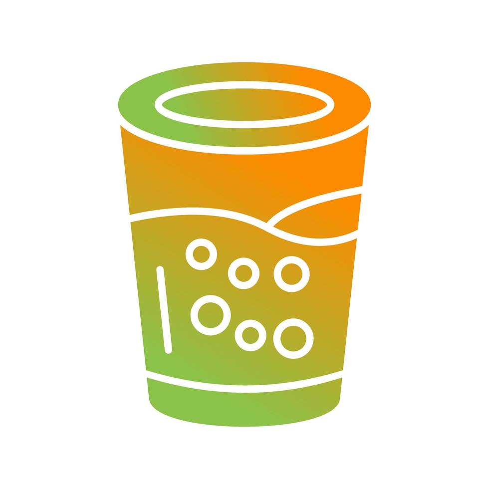 icono de vector de vaso de agua