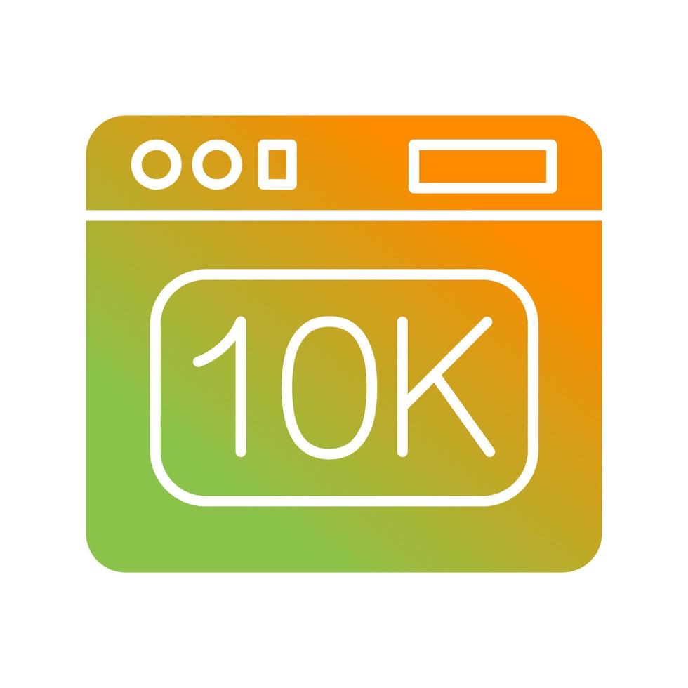 icono de vector de 10k