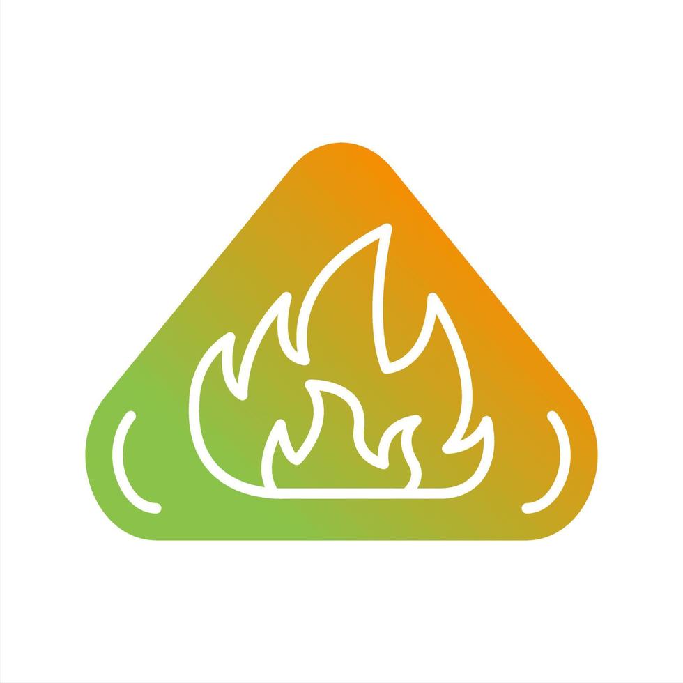 Fire Danger Vector Icon