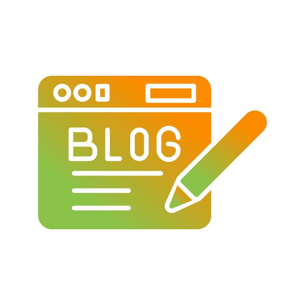 icono de vector de blog